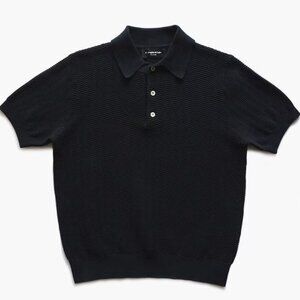 Ermenegildo Zegna Made in Italy Vintage Knit Polo Sweater